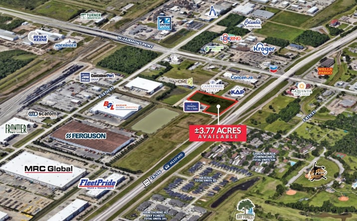Pictures of Land property located at SWQ of Hwy 146 S & W Fairmont Pkwy, La Porte, TX 77571 for sales - image #1