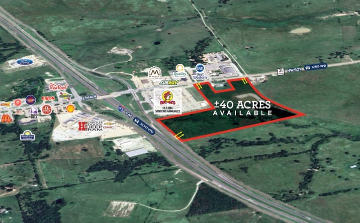 Pictures of Land property located at I-45 & E. Main St. (SH 21), Madisonville, TX 77864 for sales - image #1