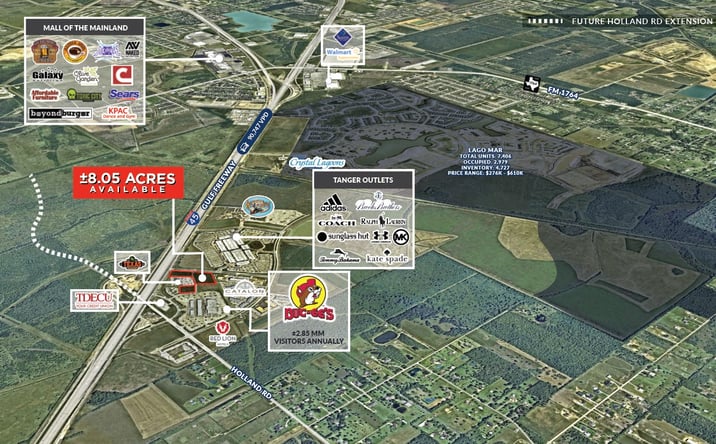 Pictures of Land property located at Gulf Fwy, Texas City, TX 77590 for sales - image #1