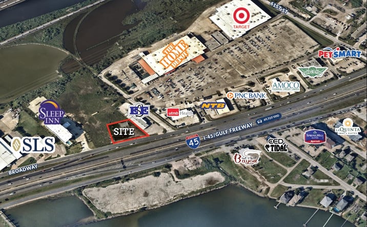 Pictures of Land property located at 6600 Broadway Street, Galveston, TX 77554 for sales - image #1