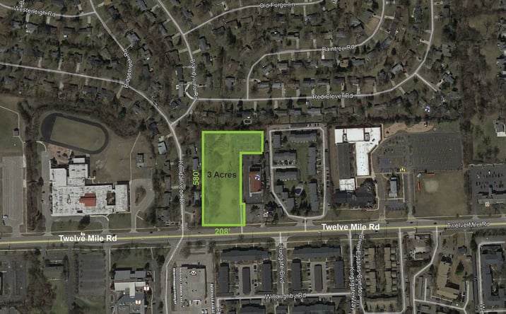 Pictures of Land property located at 12 Mile Rd, Farmington Hills, MI 48334 for sales - image #1