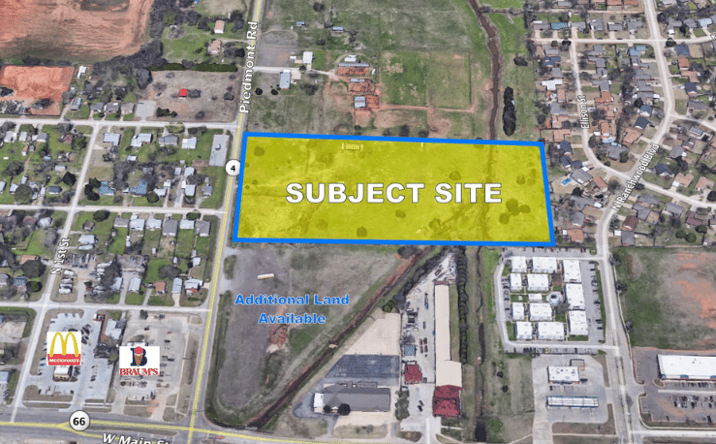 Pictures of Land property located at 300 blk N Piedmont Rd, Yukon, OK 73099 for sales - image #1