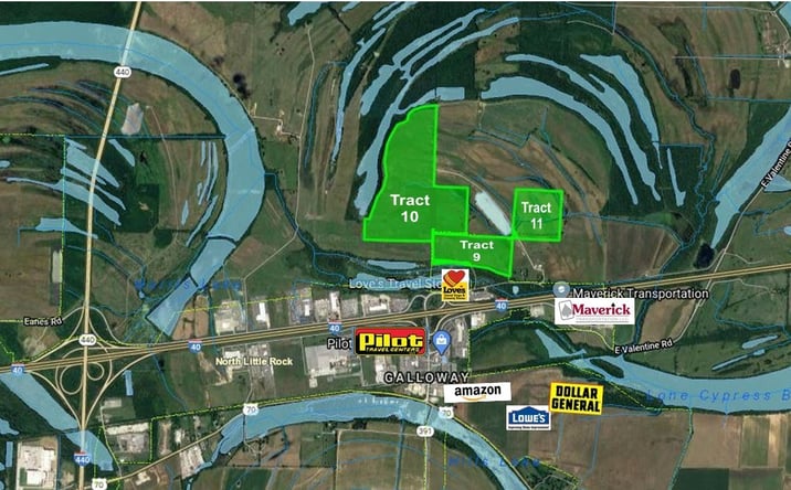 Pictures of Land property located at I-40 & Galloway -Tracts 9/10, North Little Rock, AR 72118 for sales - image #1