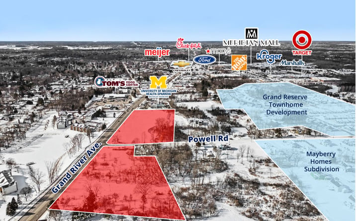 Pictures of Land property located at 1510 Grand River Ave, Meridian Charter Township, MI 48864 for sales - image #1