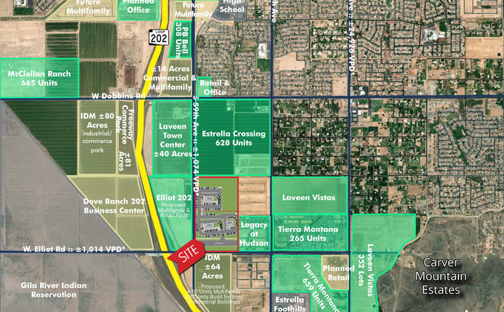 Pictures of Land property located at NEC 59th Ave. & Elliot Rd., Laveen, AZ 85339 for sales - image #1