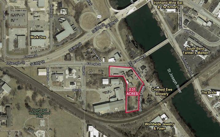 Pictures of Land property located at 1008 Lincolnway East, South Bend, IN 46601 for sales - image #1