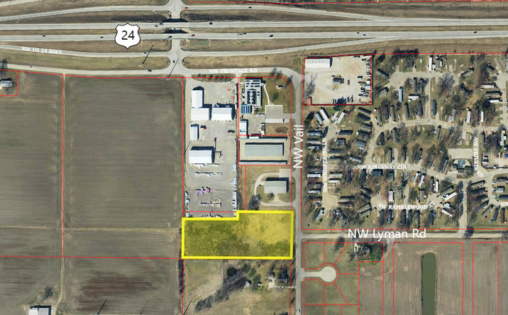 Pictures of Land property located at NW Lyman Rd, Topeka, KS 66608 for sales - image #1