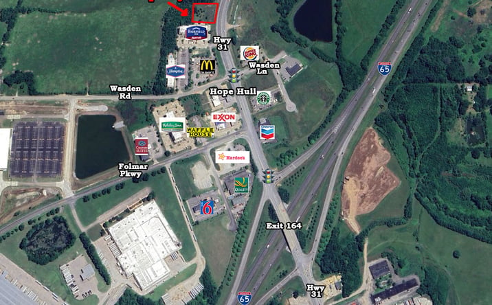 Pictures of Land property located at US-31 & Wasden Road, Hope Hull, AL 36043 for sales - image #1