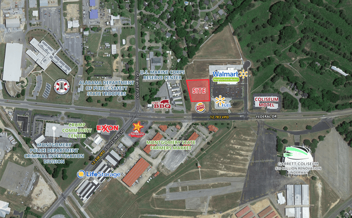 Pictures of Land property located at 1600 Federal Dr, Montgomery, AL 36109 for sales - image #1