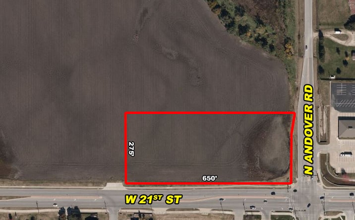 Pictures of Land property located at NWC 21st and Andover Rd, Andover, KS 67002 for sales - image #1
