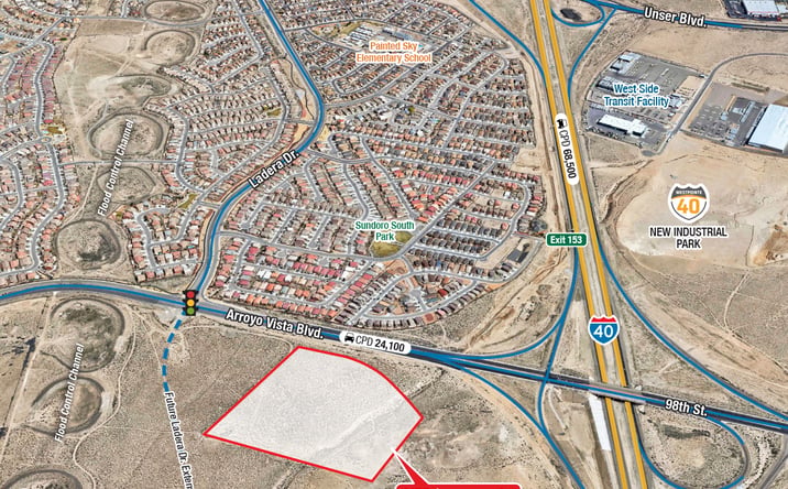 Pictures of Land property located at SWQ Ladera Dr. & Arroyo Vista Blvd, Albuquerque, NM 87120 for sales - image #1