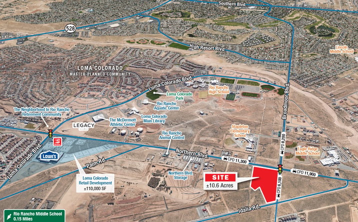 Pictures of Land property located at NEC Northern Blvd. NE & Broadmoor Blvd. NE, Rio Rancho, NM 87124 for sales - image #1