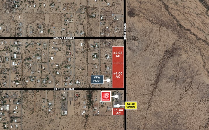 Pictures of Land property located at 12451 N Trico Road, Marana, AZ 85653, 12505 North Trico Road, Marana, AZ 85653, Trico Rd, Clarkton, NC 28433 for sales - image #1