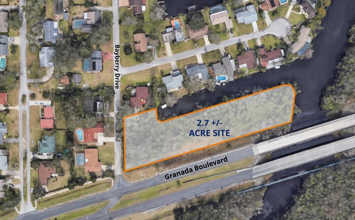 Pictures of Land property located at NE Corner of W. Granada Boulevard & Bayberry Drive, Ormond Beach, FL 32174 for sales - image #1