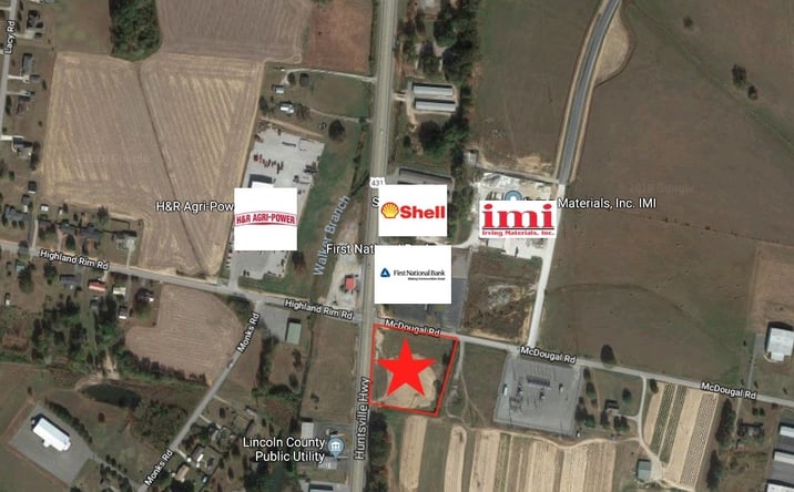 Pictures of Land property located at 2856 Huntsville Hwy, Fayetteville, TN 37334 for sales - image #1