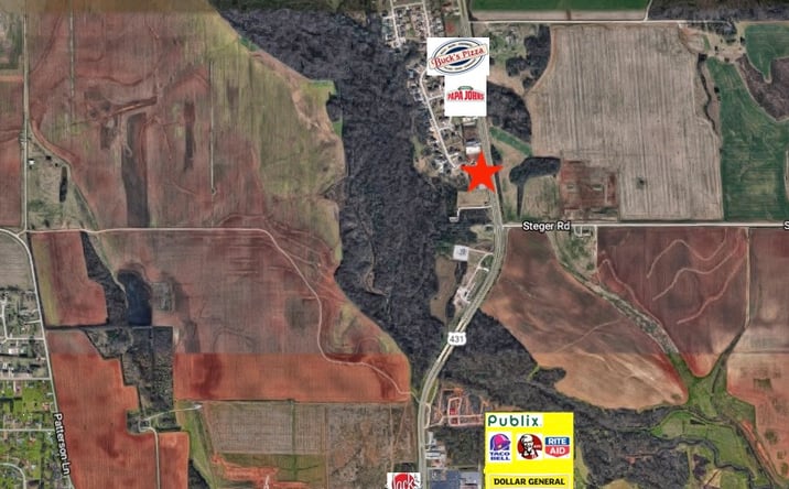 Pictures of Land property located at 12703 Highway 231/431, Hazel Green, AL 35759 for sales - image #1