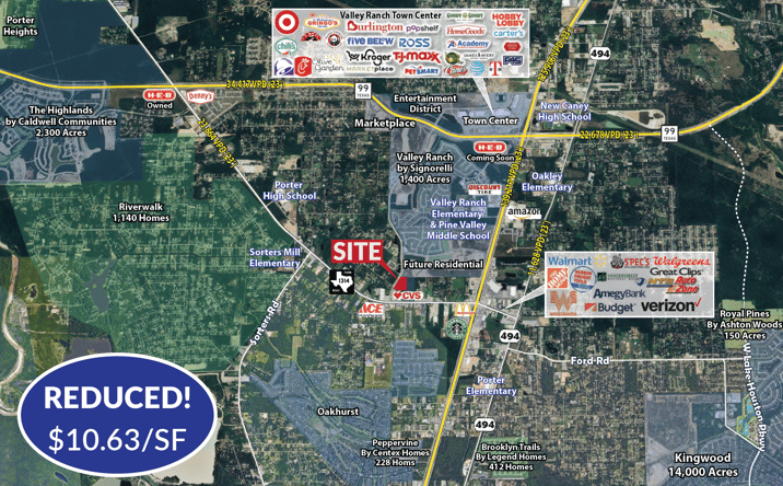 Pictures of Land property located at Valley Ranch Pkwy, Porter, TX 77365 for sales - image #1
