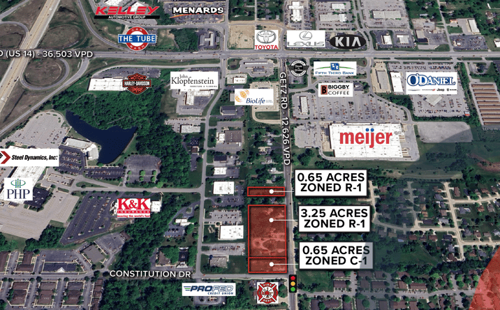 Pictures of Land property located at 1706-1835 Getz Rd, Fort Wayne, IN 46804 for sales - image #1