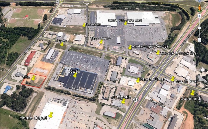 Pictures of Land property located at SEQ Hawkins Pkwy & Home Depot Way, Longview, TX 75605 for sales - image #1