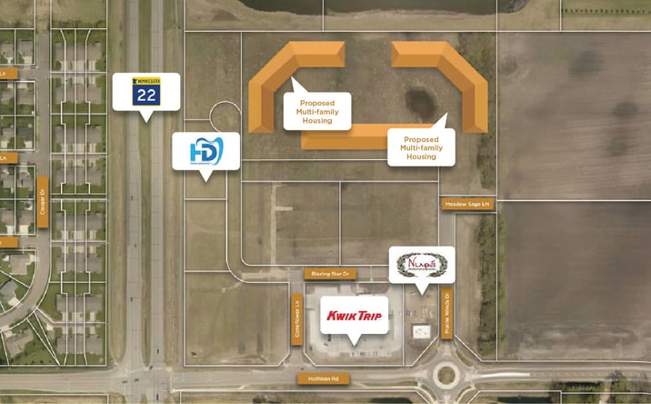 Pictures of Land property located at Hoffman Road & State Highway 22 - Lot I, Mankato, MN 56001 for sales - image #1