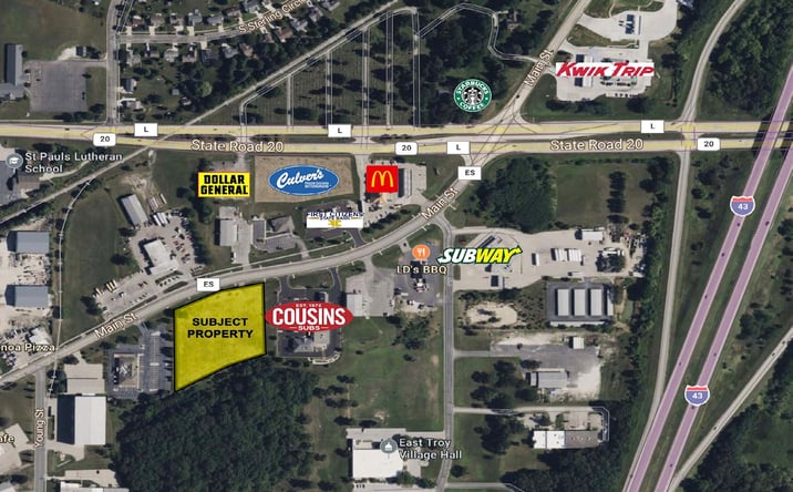 Pictures of Land property located at Lot 1 Main St, East Troy, WI 53120 for sales - image #1