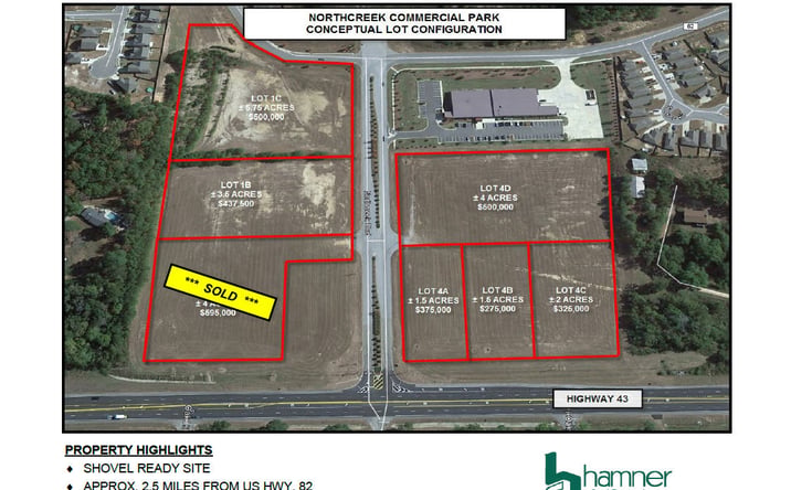 Pictures of Land property located at Northcreek Blvd and Highway 43 North, Northport, AL 35473 for sales - image #1