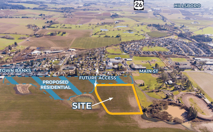 Pictures of Land property located at Industrial Land West of Main Street, Banks, OR 97106 for sales - image #1