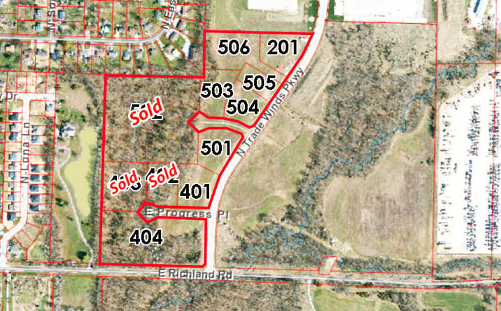 Pictures of Land property located at Trade Winds Industrial Park Lot 504, Columbia, MO 65201 for sales - image #1