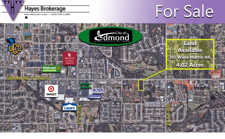 Pictures of Land property located at 301 Wade Martin Rd, Edmond, OK 73034 for sales - image #1