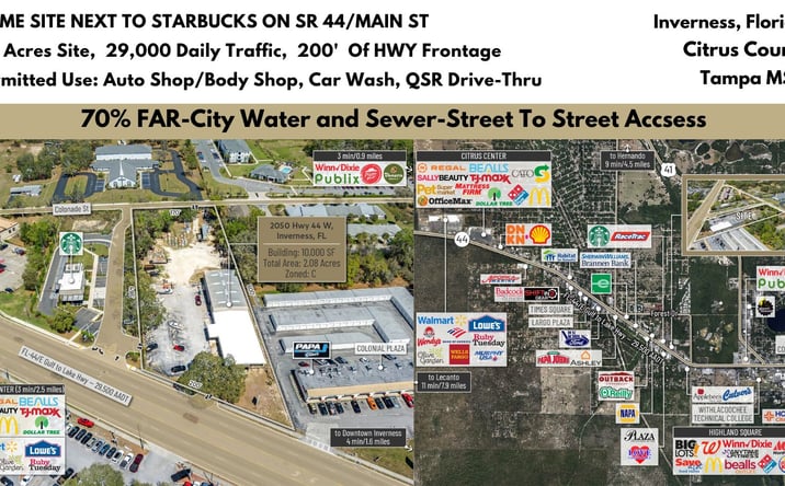Pictures of Retail property located at 2050 Hwy 44 W, Inverness, FL 34453 for sales - image #1