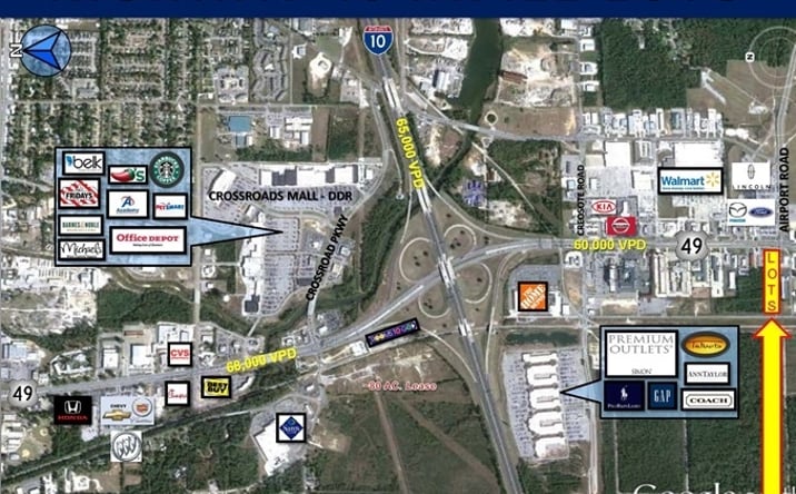 Pictures of Land property located at 9277 Hwy 49, Gulfport, MS 39503 for sales - image #1
