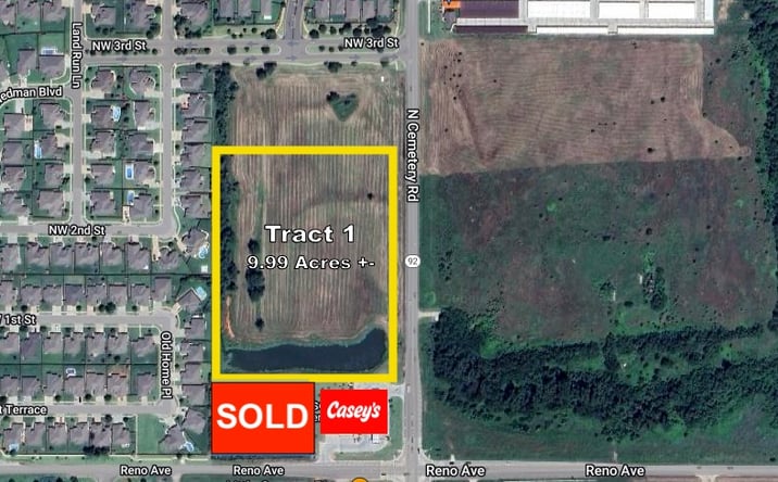 Pictures of Land property located at Reno & Cemetery Rd, Yukon, OK 73099 for sales - image #1