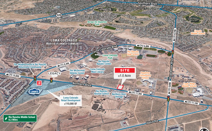 Pictures of Land property located at Northern Blvd & Moccasin, Rio Rancho, NM 87124 for sales - image #1