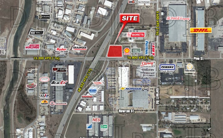Pictures of Land property located at NEC - U.S. Route 169 & Pine St., Tulsa, OK 74114 for sales - image #1