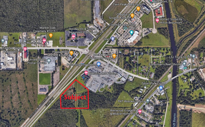 Pictures of Land property located at 15.32 Acres I-10, Beaumont, TX 77705 for sales - image #1