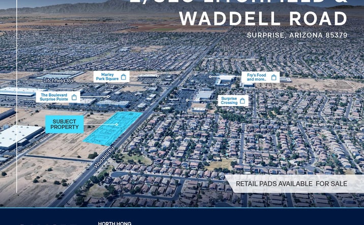 Pictures of Land property located at E/SEC Litchfield & Waddell Road, Surprise, AZ 85379 for sales - image #1