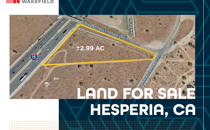 Pictures of Land property located at SEC I-15 Fwy & Joshua St, Hesperia, CA 92344 for sales - image #1