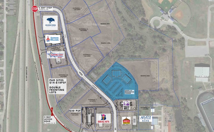 Pictures of Land property located at NE Corner 151st & Highway 75, Glenpool, OK 74033 for sales - image #1