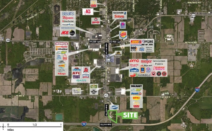 Pictures of Land property located at N I-94 & US 421 @ US Highway 421, Michigan City, IN 46360 for sales - image #1