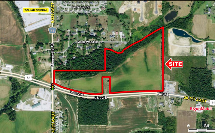 Pictures of Land property located at US Highway 72 & Mooresville Road, Athens, AL 35613 for sales - image #1