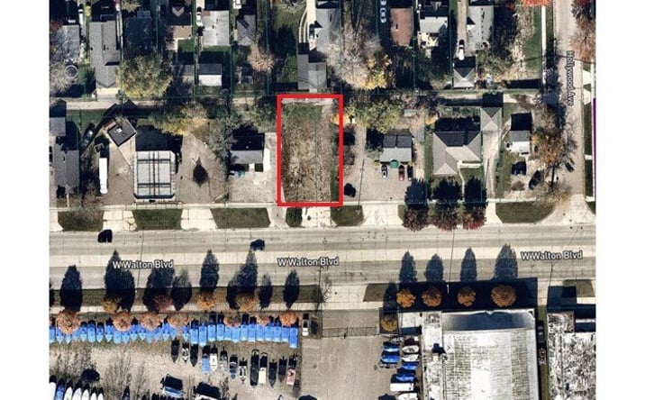 Pictures of Land property located at 104 W Walton Blvd, Pontiac, MI 48340 for sales - image #1