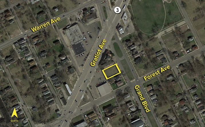 Pictures of Land property located at 1099 E Grand Blvd, Detroit, MI 48207 for sales - image #1