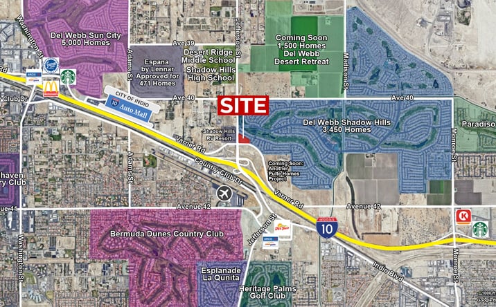Pictures of Land property located at Nec Jefferson St & Varner Rd, Indio, CA 92203 for sales - image #1