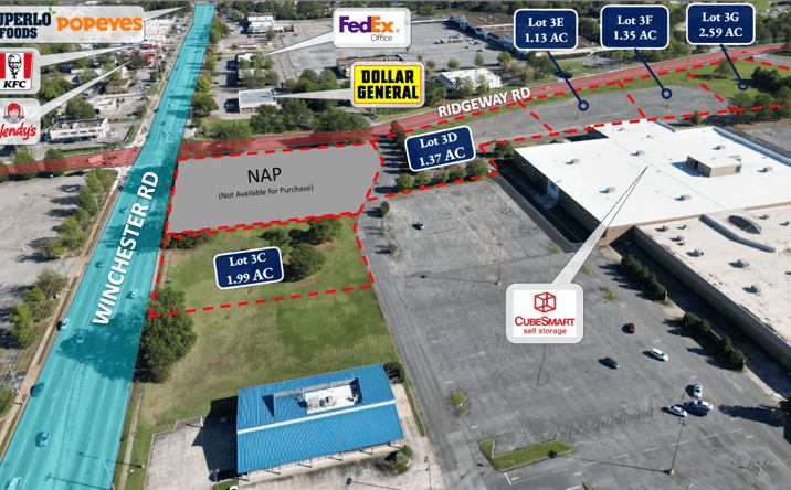 Pictures of Industrial, Land property located at 3767 Ridgeway Rd, Memphis, TN 38115 for sales - image #1