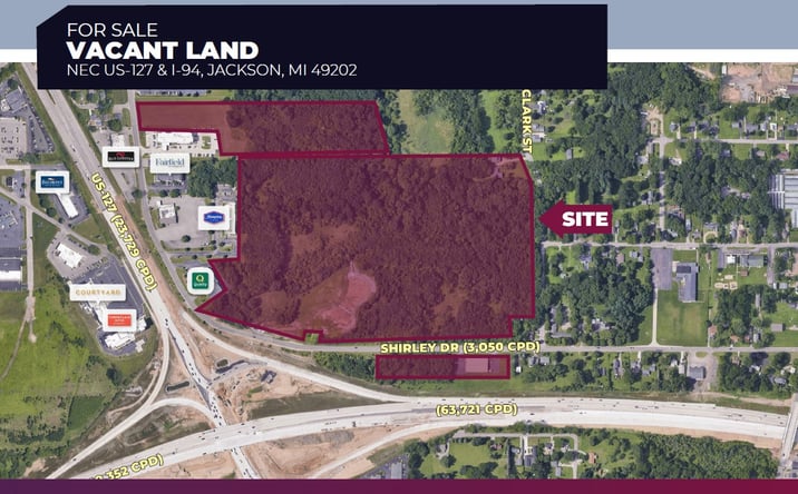 Pictures of Land property located at Shirley Dr (NEC US-127 & I-94), Jackson, MI 49202 for sales - image #1