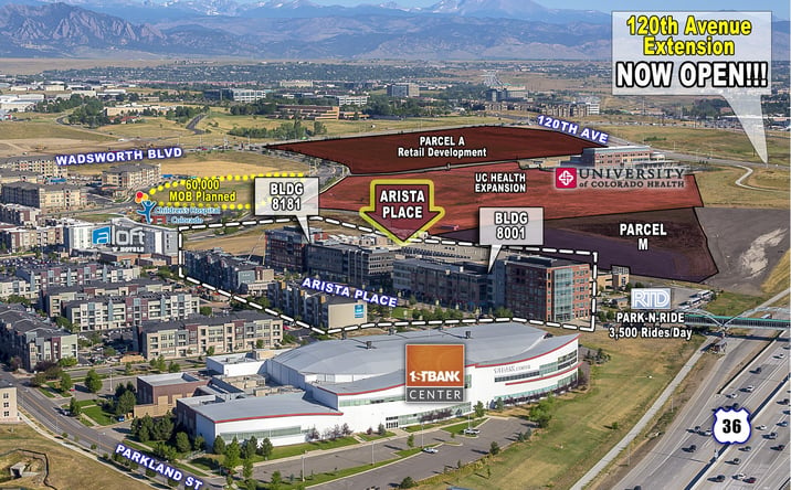 Pictures of Retail property located at 8001 & 8181 Arista Place, Westminster, CO 80021 for sales - image #1