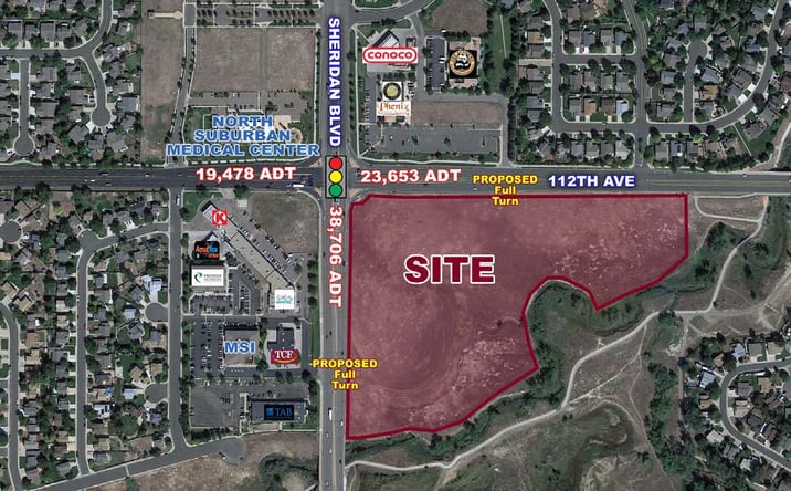 Pictures of Land property located at SEC 112th Avenue and Sheridan Boulevard, Westminster, CO 80031 for sales - image #1