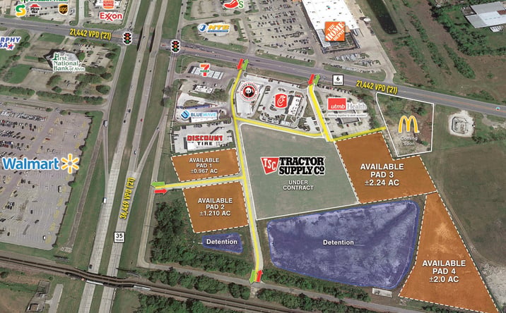 Pictures of Land property located at Sec Hwy 6 at Hwy 3, Alvin, TX 77511 for sales - image #1