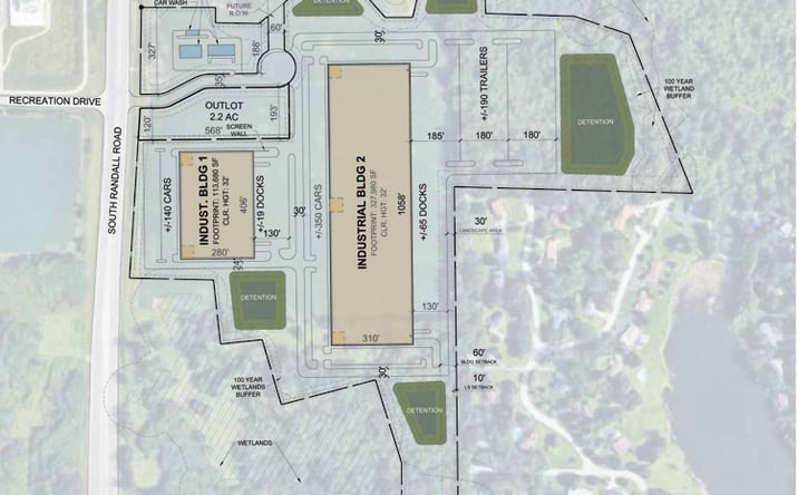 Pictures of Retail, Land property located at Randall Rd. & Recreation Dr, West Dundee, IL 60181 for sales - image #1