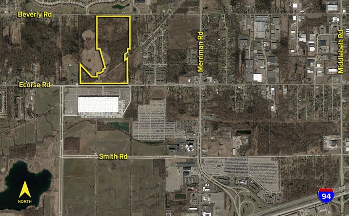 Pictures of Land property located at Ecorse Road, Romulus, MI 48174 for sales - image #1